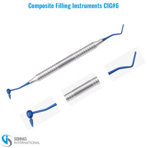 CIG#6 composite filling instrument with non-stick tips for precise resin placement