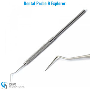 Dental Explorer Probe 9 with sharp tip for dental examination