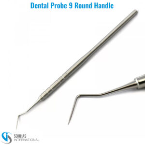 Dental Explorer Probe 9 with sharp tip for dental examination