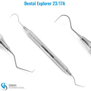 Dental Explorer Probe 23/17A with lightweight hollow handle for dental examination
