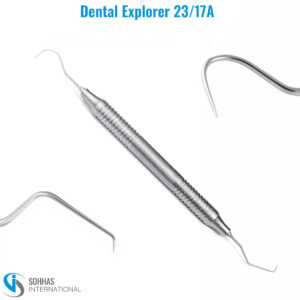 Dental Explorer Probe 23/17A with lightweight hollow handle for dental examination