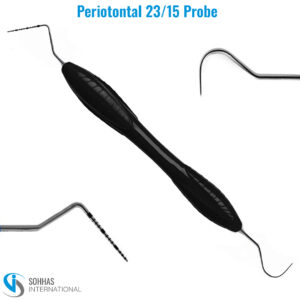 Periodontal 23/15 Probe – Silicone Handle (Black)