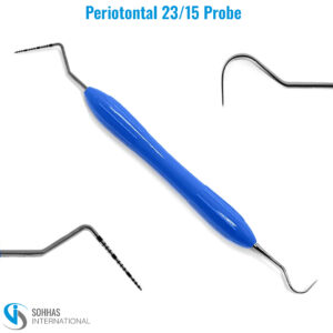 Periodontal 23/15 Probe – Silicone Handle (Blue)