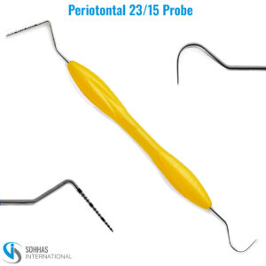Periodontal 23/15 Probe – Silicone Handle (Yellow)