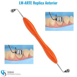 LM-ARTE Replica Anterior composite instrument with ergonomic silicone handle for replicating natural anterior tooth anatomy