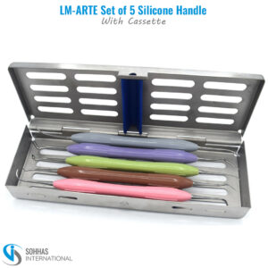 LM-ARTE composite filling instruments set of 5 with sterilization cassette for aesthetic restorations