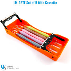 LM-ARTE composite filling instruments set of 5 with sterilization cassette for aesthetic restorations