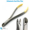 Titanium coated hard wire plier for precise bending of tough orthodontic wires