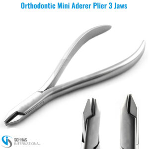 Mini Aderer Plier with 3 jaws for detailed orthodontic wire manipulation