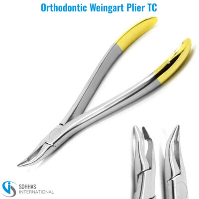 Titanium coated Weingart Plier for secure and durable orthodontic wire manipulation