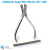 Torque Plier with key for .017" and .022" orthodontic wire torque adjustments