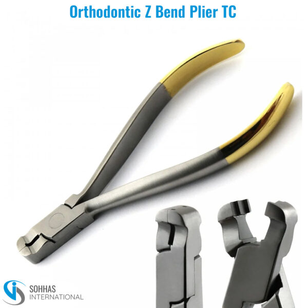 Titanium coated Z Bend Plier for precise bending of orthodontic wires